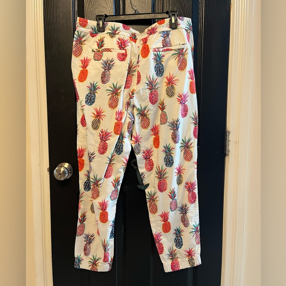 J.Crew Rainbow Pineapple Print Seaside Jogger Pants  MAKE ME ON OFFER :)
